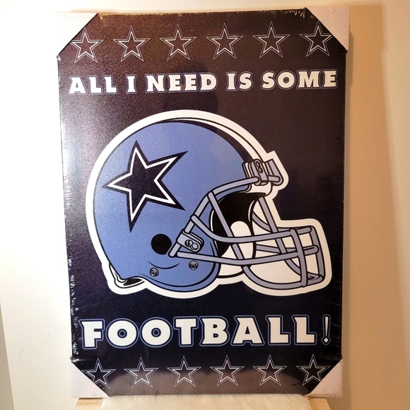 NFL Dallas Cowboys Canvas Wall Decor 11 X 18 For Man Cave, Dorm, Living Room NEW - Picture 5 of 12